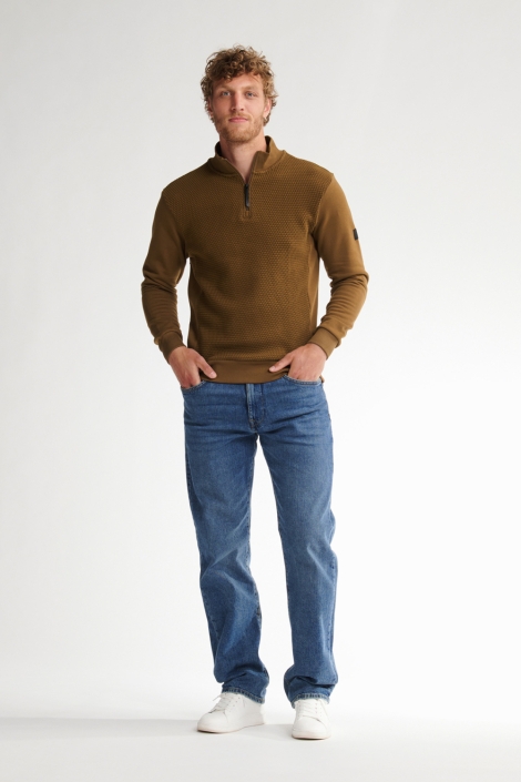 Petrol Industries men sweater collar zip